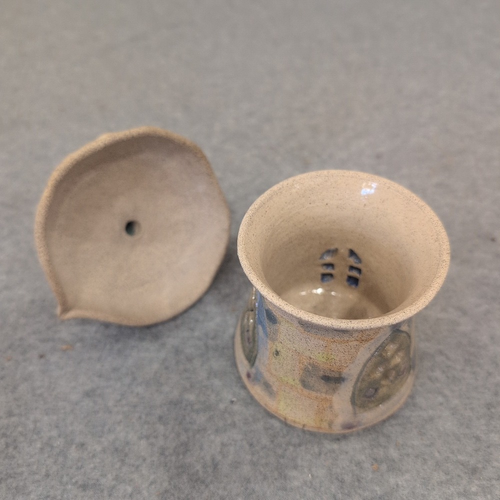 Tay Nunn Alabama Artist Handcrafted Miniature Ceramic 3 Fairy Houses Pottery - Picture 8 of 12